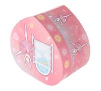 SHINEOFI Boîte à Bijoux Musicale de Cœur avec Ballerine Tournante Rangement Multi-Compartiments Sécurité Renforcée Présent Noël Fille Boîte à Musique Ballet pour Petites Filles
