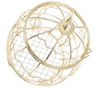 SHINEOFI Boîte à Bonbons Métal Forme Cage à Oiseaux Dorée Boîte de Rangement Robuste pour Mariage Fête de Noël et Décoration Coffret Cadeau Multifonctionnel Compact