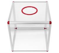 SHINEOFI Boîte à Dons Acrylique Transparente Moyenne pour Tirage Au Sort Urne Vote Visible Facile à Monter pour Fêtes et Événements