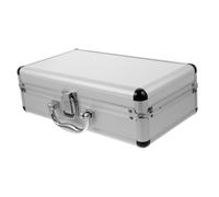 SHINEOFI Boîte à Outils Aluminium Multifonctionnelle avec Verrouillage Étui De Transport pour Médicaments Et Cosmétiques Rangement Portable avec Capacité pour Accessoires Et Matériel