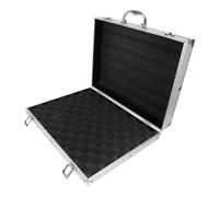 SHINEOFI Boîte à Outils Portable en Alliage d'Aluminium Poignée | Boîte de Rangement d'Outils Extérieure Blanche, Étanche, Doublure Rembourrée, pour Réparation Auto et Usage Extérieur