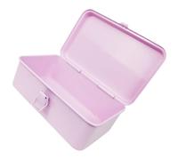 SHINEOFI Boîte à Outils Stockage d'outils inclure mécanique Mental Organisateur d'outils pour Voiture conteneur d'outils casier de Rangement tôle d'acier laminée à Froid Rose
