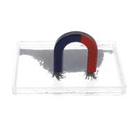 SHINEOFI Boîte à Poudre de Fer 4 CM avec Copeaux Magnétiques, Outil Pédagogique pour Expériences de Champ Magnétique, Démonstration Physique Électromagnétisme, Kit Scientifique