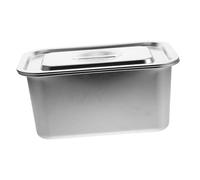 SHINEOFI Boîte Compost Cuisine INOX Compacte avec Couvercle Étanche Bac à Déchets Alimentaires pour Plan de Travail Récipient et Anti-odeurs Bac de Rangement pour Restes Alimentaires