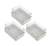 SHINEOFI Boîte de Circuit Électrique Extérieure en ABS AS Blanc, Lot de 3 avec Couvercle à Charnière, Conçue pour Réduire les Interruptions, Utilisable dans Environnements Extérieurs