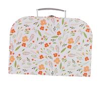 SHINEOFI Boîte De Rangement Portable Pour Garçon Et Filles Valise Mini Taille En Plastique à Motif Fleurs Organisateur Divers Léger Et Anti-chute Pour Bureau Et Voyage Usage Scolaire