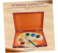 SHINEOFI Boîte de Rangement Portable pour Outils de Peinture Mallette Légère et Spacieuse Style Européen Étui Multifonction pour Artistes et Étudiants