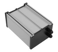 SHINEOFI Boîte Électrique Étanche Argentée pour Batterie Lithium avec Couvercle, Usage Extérieur, en Aluminium et Pc, Stockage D'énergie Facile à Installer