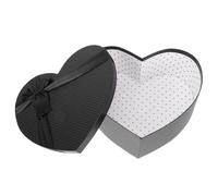 SHINEOFI Boîte en Forme de Cœur, Boîte en Forme de Cœur pour Compositions, Noire Vide avec Couvercle pour La Saint-valentin, La Fête Des Mères, Un Anniversaire, Un Mariage, Une Fête, Un