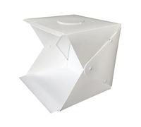 SHINEOFI Boîte Lumière Photo Portable avec LED Intégrées Éclairage Uniforme sans Ombres USB Alimentation Studio Photo Compact et pour Petits Objets