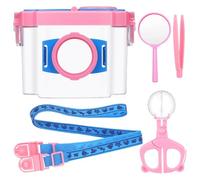 SHINEOFI Boîte Observation Insectes pour Garçon Fille Kit Exploration Plein Air avec Loupe Double Lentille et Accessoires pour Découverte Naturelle