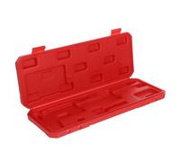 SHINEOFI Boîte Pied à Coulisse étriers à Cadran métrique Outil de Mesure récipient conteneur de Stockage en Plastique conteneur de règle Petit Organisateur Support d'étrier Rouge