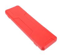 SHINEOFI Boîte Support d'étrier Transporteur conteneurs de règles boîtier d'étrier récipient Cas étui à Pied à Coulisse conteneur de règle Support de Stockage d'étrier Plastique Rouge