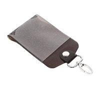 SHINEOFI Boites À Fiches Carte Visite Étui Transparent Range Carte Card Holder Nom Protecteur Anneau Porte Clé Pochette Porte-Badge
