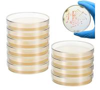 SHINEOFI Boîtes de Petri en Agar Pré-Coulé 7 CM 20 Pièces - Plaques d'Agar pour Laboratoire et Expériences Scientifiques Matériel de Culture Microbiologique pour Recherches et Écoles