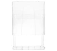 SHINEOFI Boîtier Étanche pour Prise de Salle de Bain à Couvercle | Plastique Transparent, Pose sans Perçage, Protège des Éclaboussures L’air Humide en Zone Sanitaire