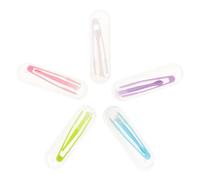 SHINEOFI Boîtier pour Lentilles de Contact avec Étui de Rangement 5 Pièces en Plastique Léger et Fin Pince à Épiler et Applicateur pour Transport Quotidien