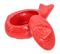 SHINEOFI Bol à Sauce Céramique Japonaise Forme de Poisson Plat à Assaisonnement avec Fond Stable Surface Lisse et Matériau Sûr pour Cuisine et Table