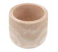 SHINEOFI Bol Décoratif en Bois Beige Rond pour Rangement Multifonction Clés et Snacks Finition Lisse Artisanale pour Centre de Table ou Comptoir Cuisine
