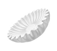 SHINEOFI Bol Décoratif en Résine Blanche Forme Délicate et Bord Festonné, Bol Multifonction pour Rangement de Bijoux et Clés, Décoration Élégante pour Bars et Maison Style Plusieurs styles
