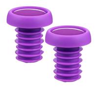 SHINEOFI Bouchons D'extrémité de Barre de Vélo Pourpre, Lot | Serrage par Vis pour Expansion, Portable et Léger, Remplacement des Embouts de Poignées, Polyester Caoutchouc
