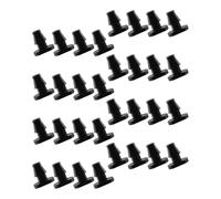 SHINEOFI Bouchons D'extrémité de Tubes D'irrigation Goutte à Goutte pour Jardin Solide, Plastique Noir, Connecteur Barbelé Simple Tête, 200 Pièces, Système D'arrosage Fiable et Anti-Fuite