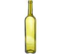 SHINEOFI Bougeoir en Bouteille de Vin en Verre Taillé Vert Foncé, Pot de Fleurs Artisanal, Plateau à Salade de Fruits, Décoration Maison Originale sans Bouchon, Présent pour Amateurs de