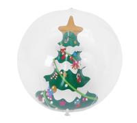 SHINEOFI Boule de Noël Gonflable en PVC pour Décorations Extérieures, Créatrice D'ambiance Festive, Stable par Tous Les Temps, pour Fêtes la Maison et Décorations de Noël