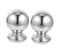 SHINEOFI Boules de Rambarde en Acier Inoxydable Argenté, Solides et Faciles à Installer, Lot de 2 pour Garde-corps D'escalier Intérieur, Décoration Élégante et Unique