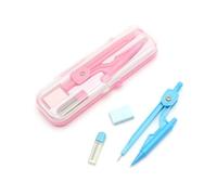 SHINEOFI Boussole D'élève 3 Pièces En Abs Précision Géométrique Avec Porte-mine Et Gomme Outil De Dessin Scolaire Fournitures De Classe Pour Élèves