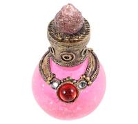 SHINEOFI Bouteille Décorative Sirène en Résine Rouge Accessoire Décoratif pour Centre de Table Flacon de Parfum Sirène Scintillant Décoration D’Intérieur et Bureau Figurine Créative pour