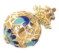 SHINEOFI Bouton de Couvercle pour Bouilloire en Métal Doré Émaillé Cloisonné, Diamètre 1,6 Cm, Style Vintage Palais, Accessoire Réutilisable pour Théière, Poignée Résistante la Chaleur,