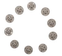SHINEOFI Boutons en Alliage Métalliques à Coudre 21 MM Lot de 10 Pièces Couleur Argenté Sablé Boutons-Pression Invisibles pour Vêtements DIY Manteaux Paquet et Accessoires de Couture