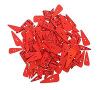 SHINEOFI Boutons en Bois de Carotte 200 Pcs, 4 Tailles, Boutons Créatifs à Coudre pour Bricolage, Accessoires Couture Décoratifs Diy, Couleurs Vives et Texture Agréable, pour Projets