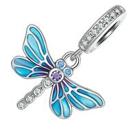 SHINEOFI Bracelet Breloque Dragonfly Alliage Pendentif Libellule DIY pour Bijoux Femme Ornement Bijoux Mode pour Bracelets Charms Élégants