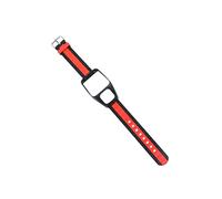 SHINEOFI Bracelet De Montre Élégant Bracelet De Rechange Compatible Avec Tomtom Runner Design Simple Et Attrayant Noir Et Rouge