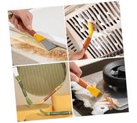 SHINEOFI Brosse de Cuisine Double-Ended Multifonctionnelle avec Grattoir Brosse à Poils Durs pour Nettoyage Évier et Plaques de Cuisson Outil pour Éliminer Graisse et Résidus