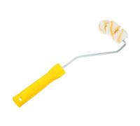 SHINEOFI Brosse de Peinture Courbée Roues pour Tuyaux Goutte Sans Peluches Manche Ergonomique pour Peinture de Tubes et Canalisations