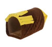 SHINEOFI Cabane pour Chinchilla Tunnel Cachette pour Hamster Nid Douillet Peluche Abri De Repos pour Petits Animaux Tunnel De Jeu pour Hamsters