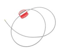 SHINEOFI Câble de verrouillage en acier inoxydable 6 mm pour applications industrielles avec revêtement vinyle 1,8 m pour stations de consignation
