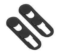SHINEOFI Cache-caméra Coulissant pour Smartphone 15 Pro/15 Pro Max, Protection Confidentialité Avant, Adhésif Réutilisable, Ultra-Fin Noir, Lot de 2 Pièces, Accessoire Sécurité Mobile
