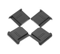 SHINEOFI Cache-Griffe pour Appareil Photo 4 Pièces, Protection Griffe Porte-Accessoire en Abs, Mince Et Portable, Accessoire Électronique pour Usage Photographie Professionnelle, Noir Mat