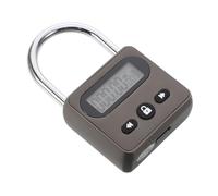 SHINEOFI Cadenas Minuterie Électronique Rechargeable avec Écran LCD Verrouillage Temporaire Automatique Zinc pour Étudiants Travail et Maison Gestion Du
