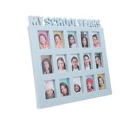 SHINEOFI Cadre Photo Croissance Garçon et Filles Bleu 25X28 CM pour Photos Scolaires et Œuvres d'Art Cadre d'Exposition Polyvalent pour Chambre d'Garçon et Filles Protection Solide des