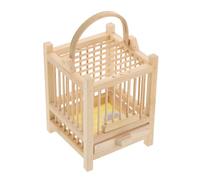 SHINEOFI Cage à Insectes, Cage de Rangement pour Cricket en Bambou Khaki, Nettoyage Facile, Verrouillage Sûr, pour Élevage D'insectes et Crickets
