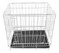 SHINEOFI Cage à Pigeons D’élevage Grosse Capacité 35x25x30 Cm en Acier Inoxydable Plateau Amovible pour Maison, Cage à Oiseaux Spacieuse Adaptée à L’élevage la Reproduction