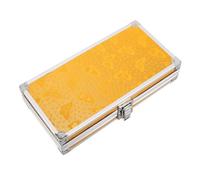 SHINEOFI Caisse Outil Métal en Alliage D’Aluminium, Valise Outils Or 1 Pcs | Support de Rangement Multifonctionnel, Bac de Rangement Portable, Boîte de Rangement Pratique