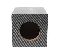 SHINEOFI Caisson de Basses Scellé pour Voiture 4 Pouces en Bois PVC Caisson Compact pour Enceinte Audio Automobile Isolation Phonique Optimale pour Déplacement et Voyage