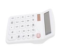 SHINEOFI Calculatrice Solaire Portable pour Bureau et École Calculette Compacte sans Piles Outil de Calcul Pratique pour Étudiants et Garçon Fille Design et
