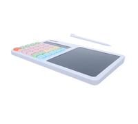SHINEOFI Calculatrice Solaire Silencieuse avec Tablette D'écriture LCD à 12 Chiffres Alimentation Double Puissance, Matériau Abs, pour Étudiants et Professionnels en Bureau
